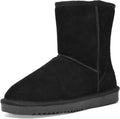 Women's Shorty-New Mid Calf Winter Snow Boots - Genuine Suede