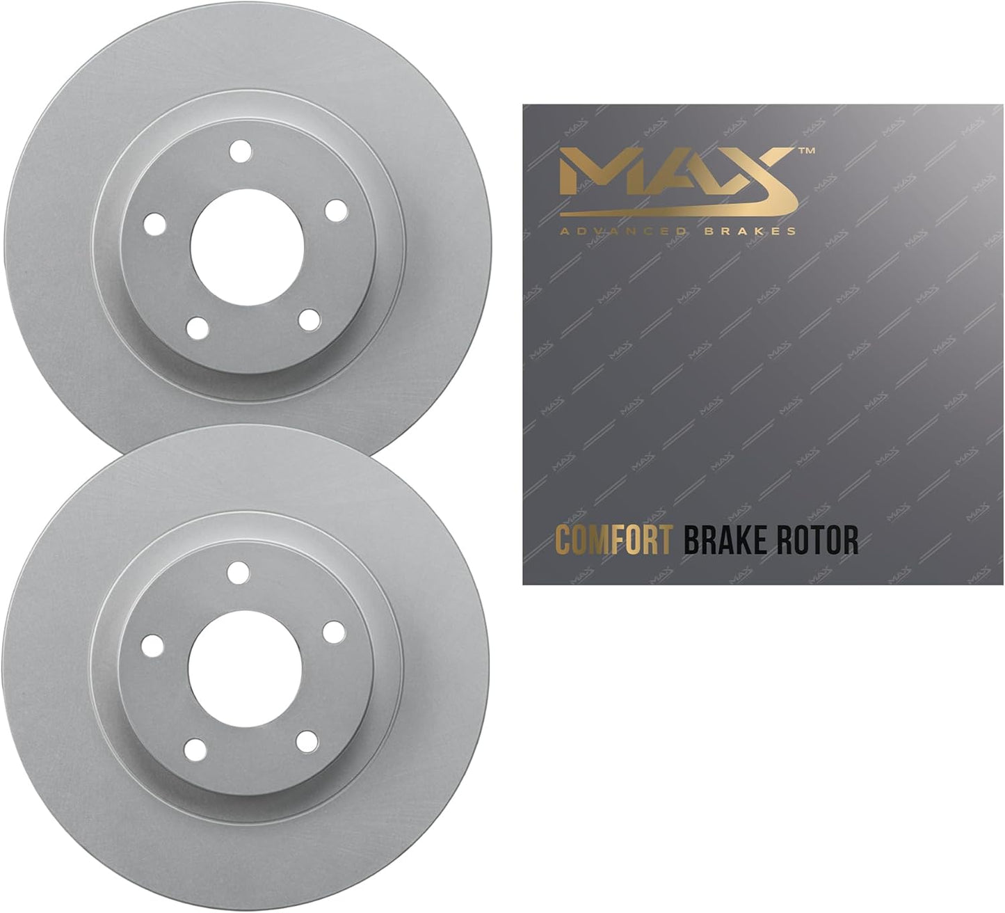 Max Advanced Brakes Front Brake Rotors for Winter Roads