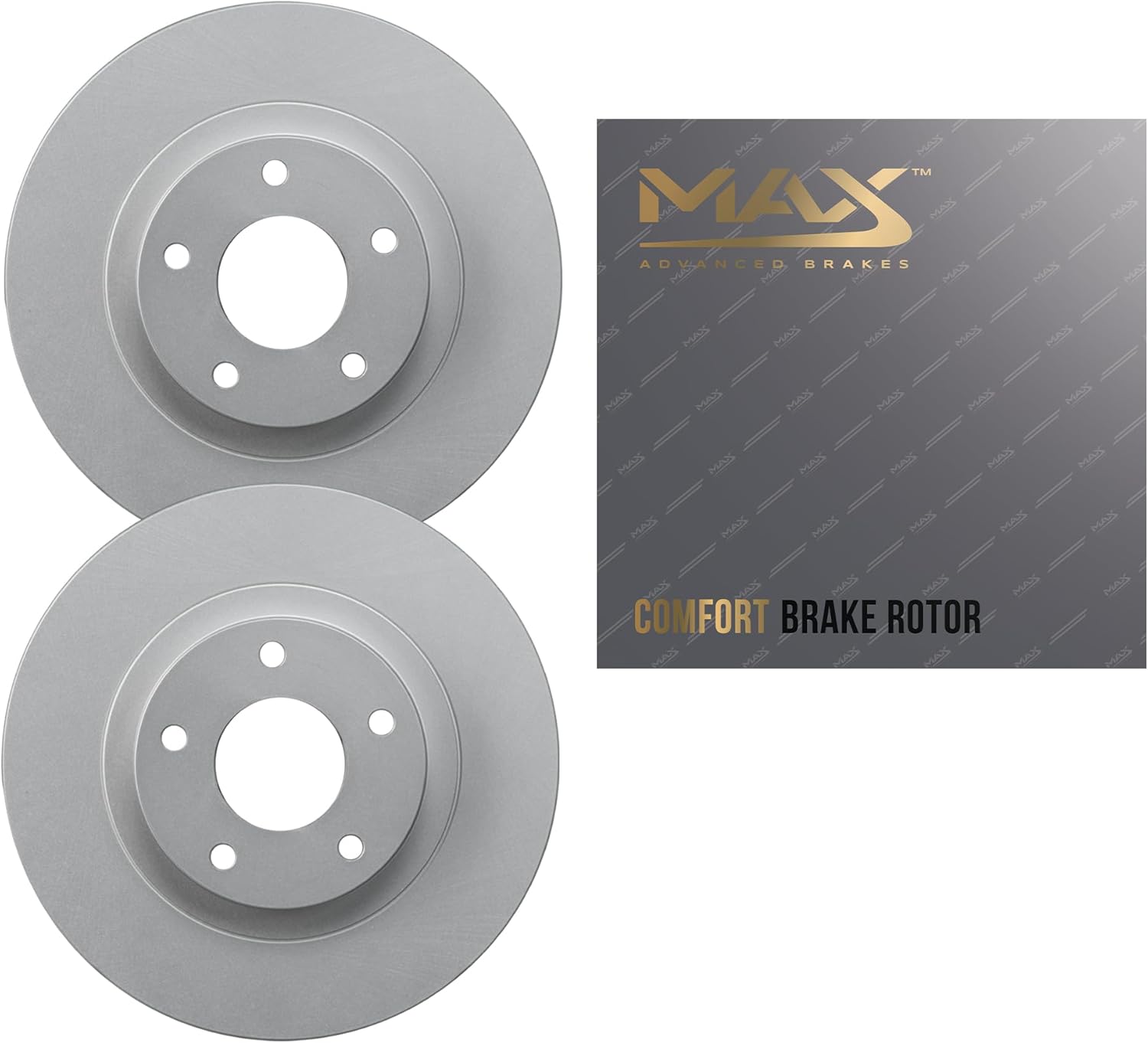 Max Advanced Brakes Front Brake Rotors for Winter Roads