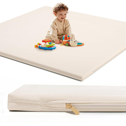 Extra Thicker Vegan Leather Baby Play Mat
