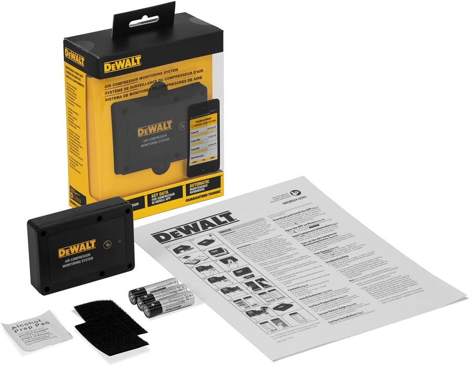 DEWALT Cordless Air Compressor Monitoring System - Reliable Performance