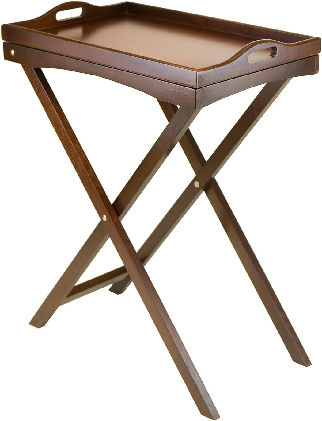 Vintage Winsome Butler Tray Table - Antique Walnut