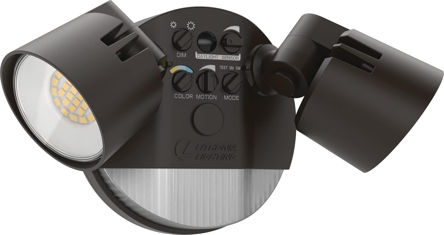 HomeGuard 2-Light LED Outdoor Flood Lights with Motion Sensor