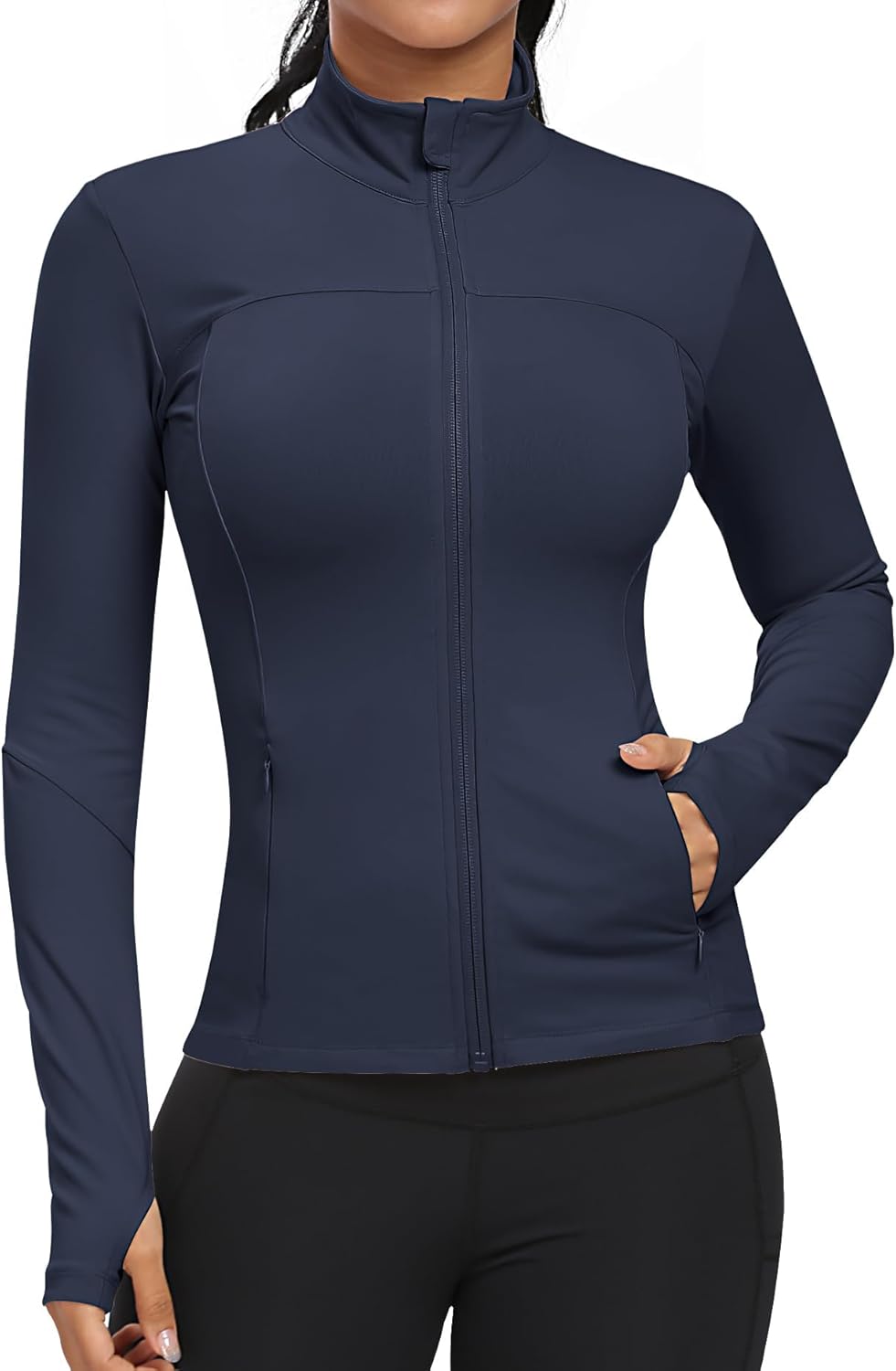 Workout Jackets for Women - Full Zip Lightweight Athletic Gear