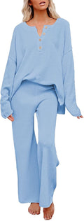 Pink Queen Women's 2 Piece Knit Sweatsuit Set - Cozy Everyday