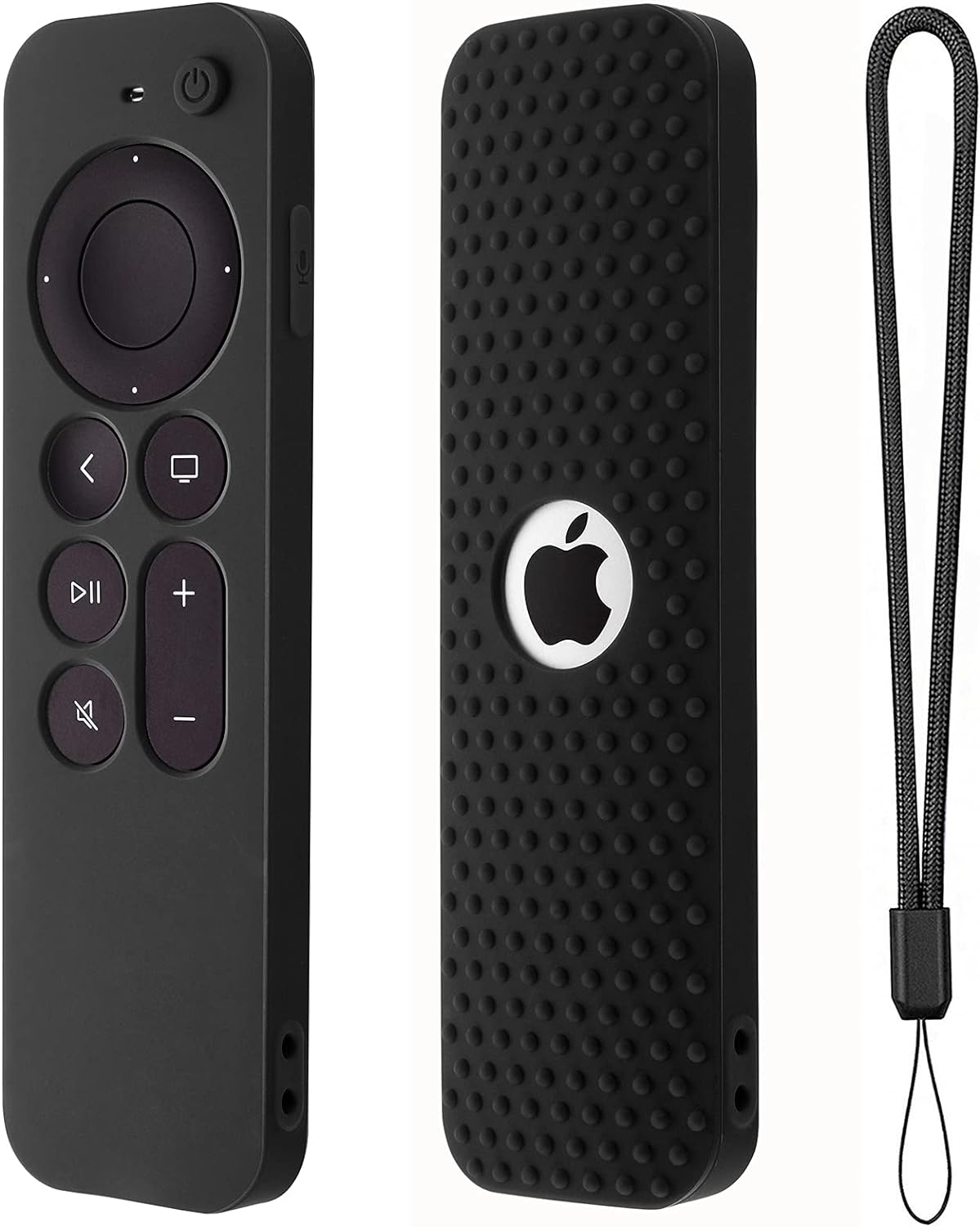 Protective Silicone Case for Apple TV 4K Siri Remote - Black