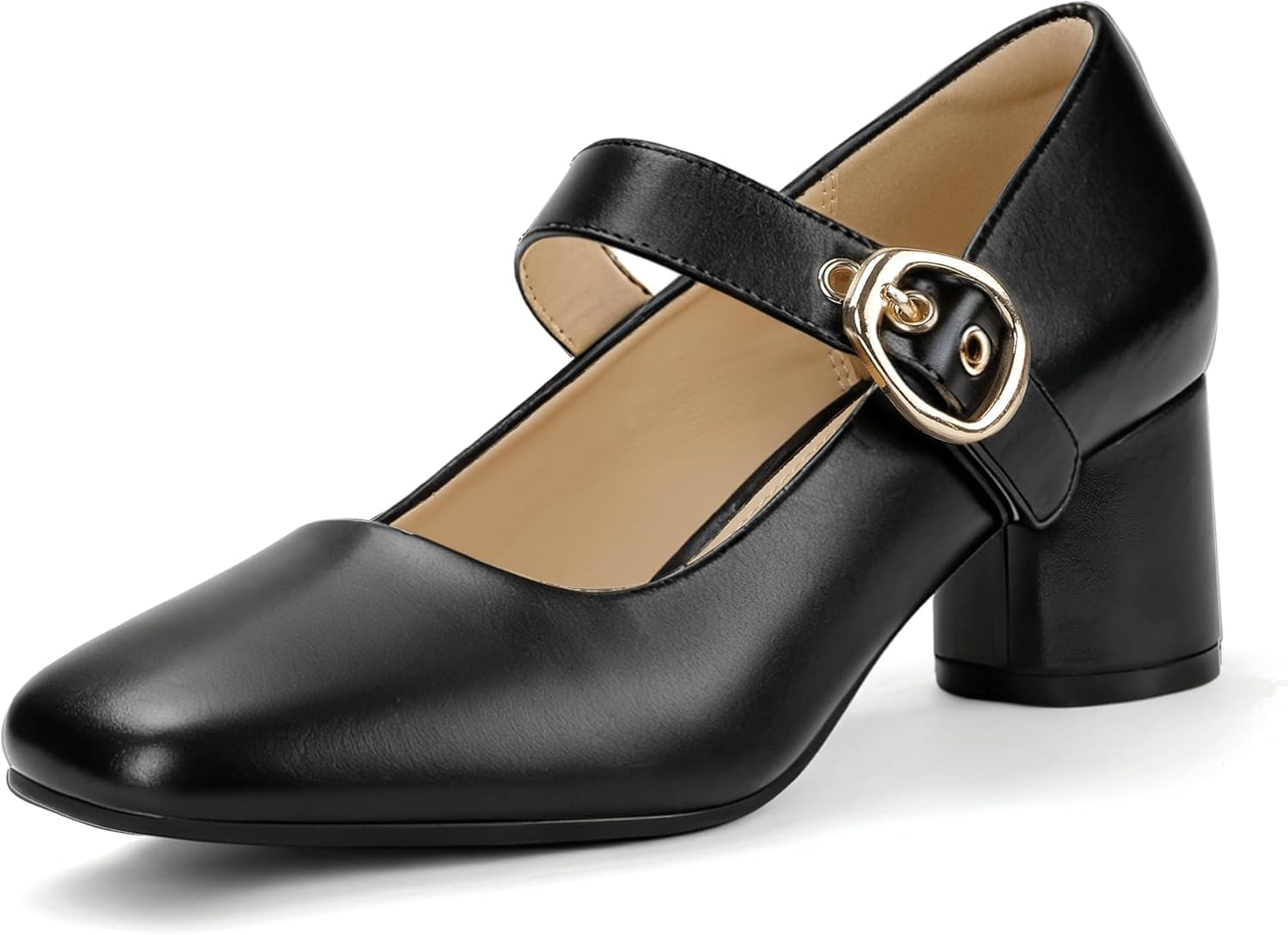 IDIFU Mary Jane Shoes for Women - Comfortable Vintage Heels
