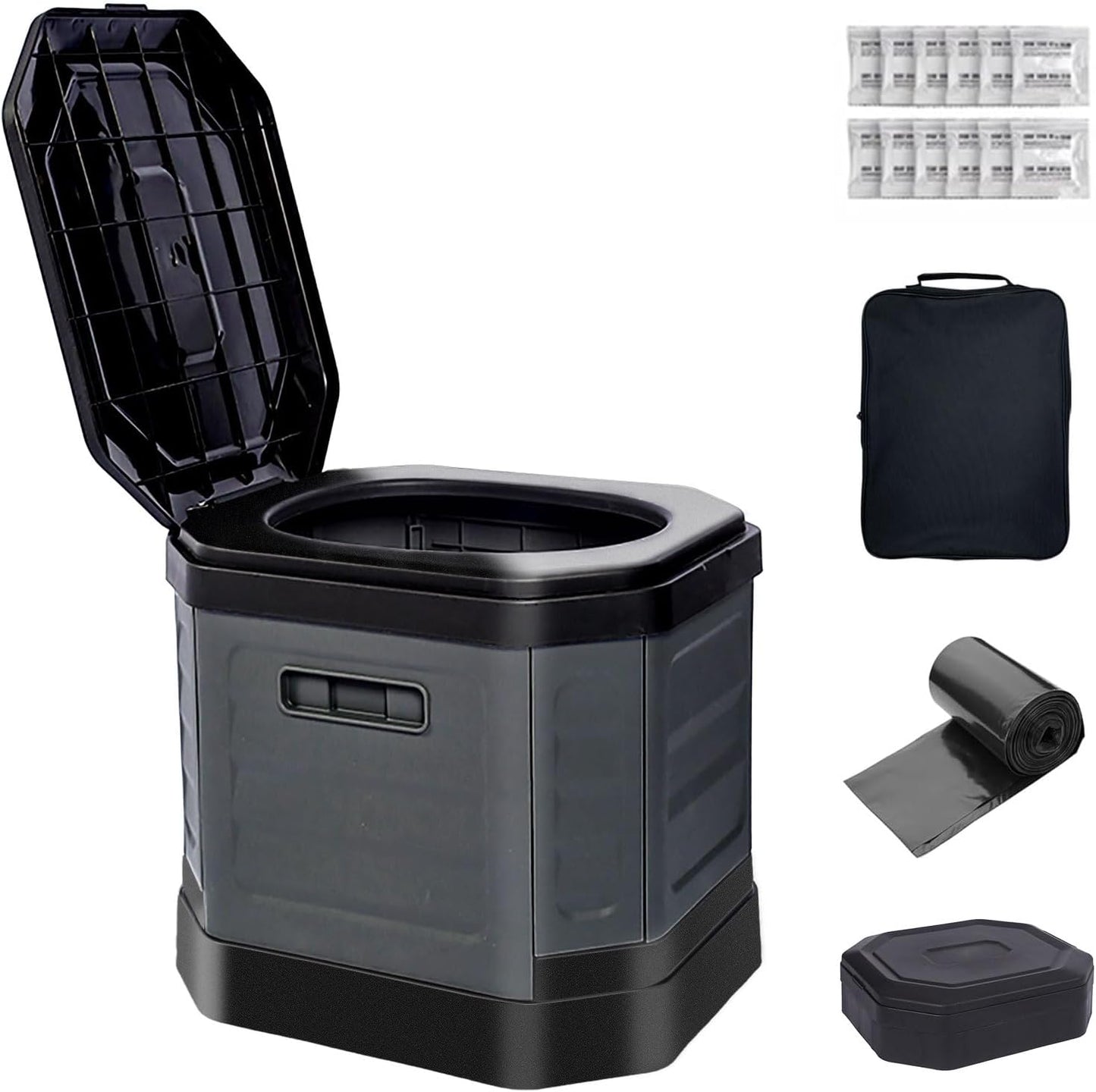 Portable Camping Toilet for Adults and Kids - Travel Essential