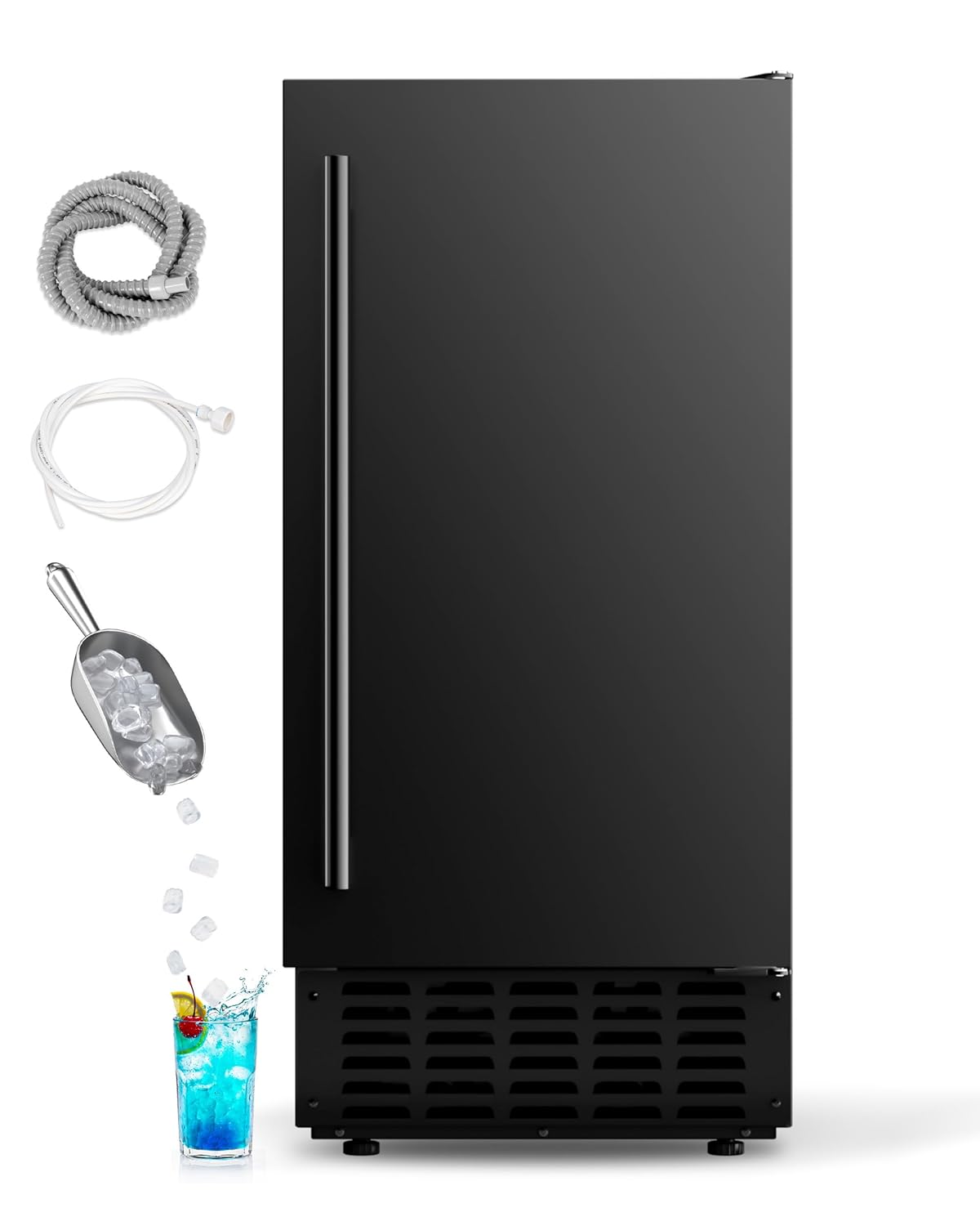 Commercial Ice Machine with 66 Lb Daily Nugget Ice Production