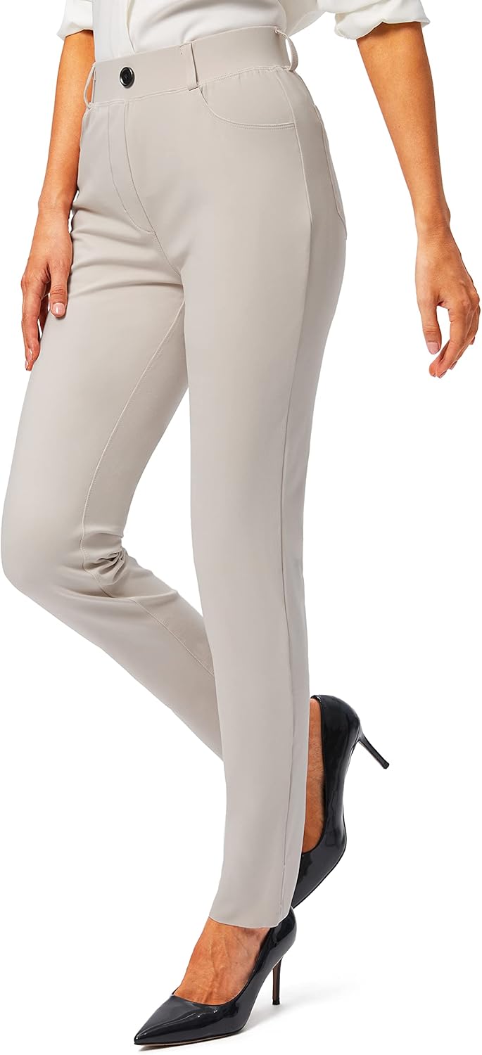 Rammus Womens Yoga Dress Pants with Pockets for Office Wear