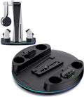 NEWDERY PlayStation 5 Stand with Dual Charging Station and RGB