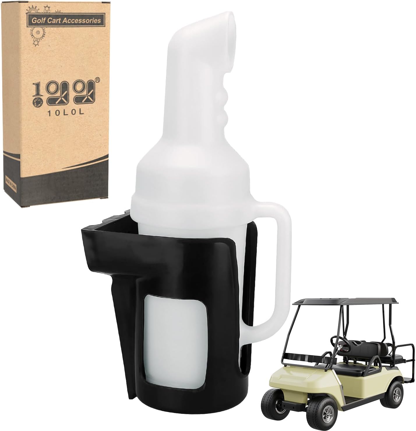 Universal Golf Cart Sand Bottle & Holder - Easy Divot Filling