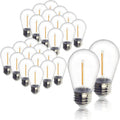 Jslinter 48-Pack S14 LED 1W String Light Bulbs - Warm 2200K Patio