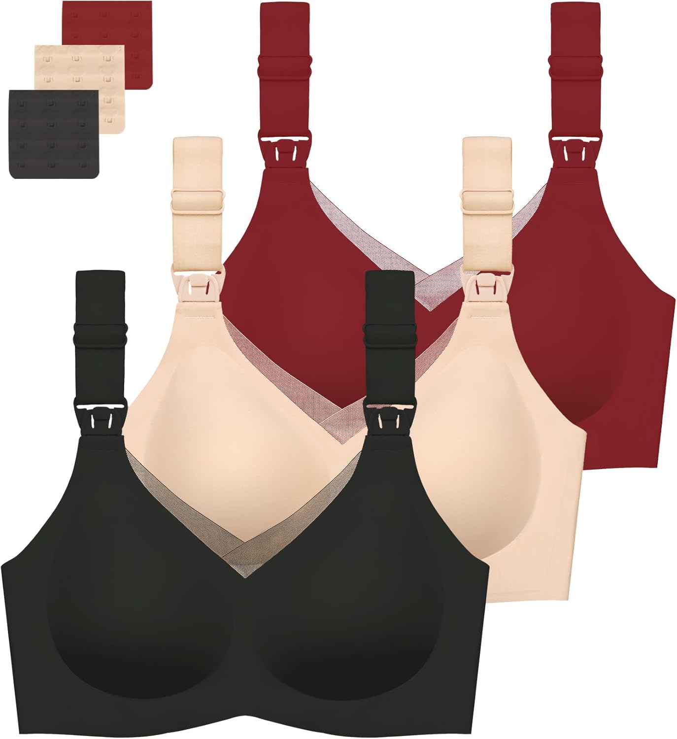 Gailife Nursing Bras 3 Pack for Breastfeeding Comfort & Style
