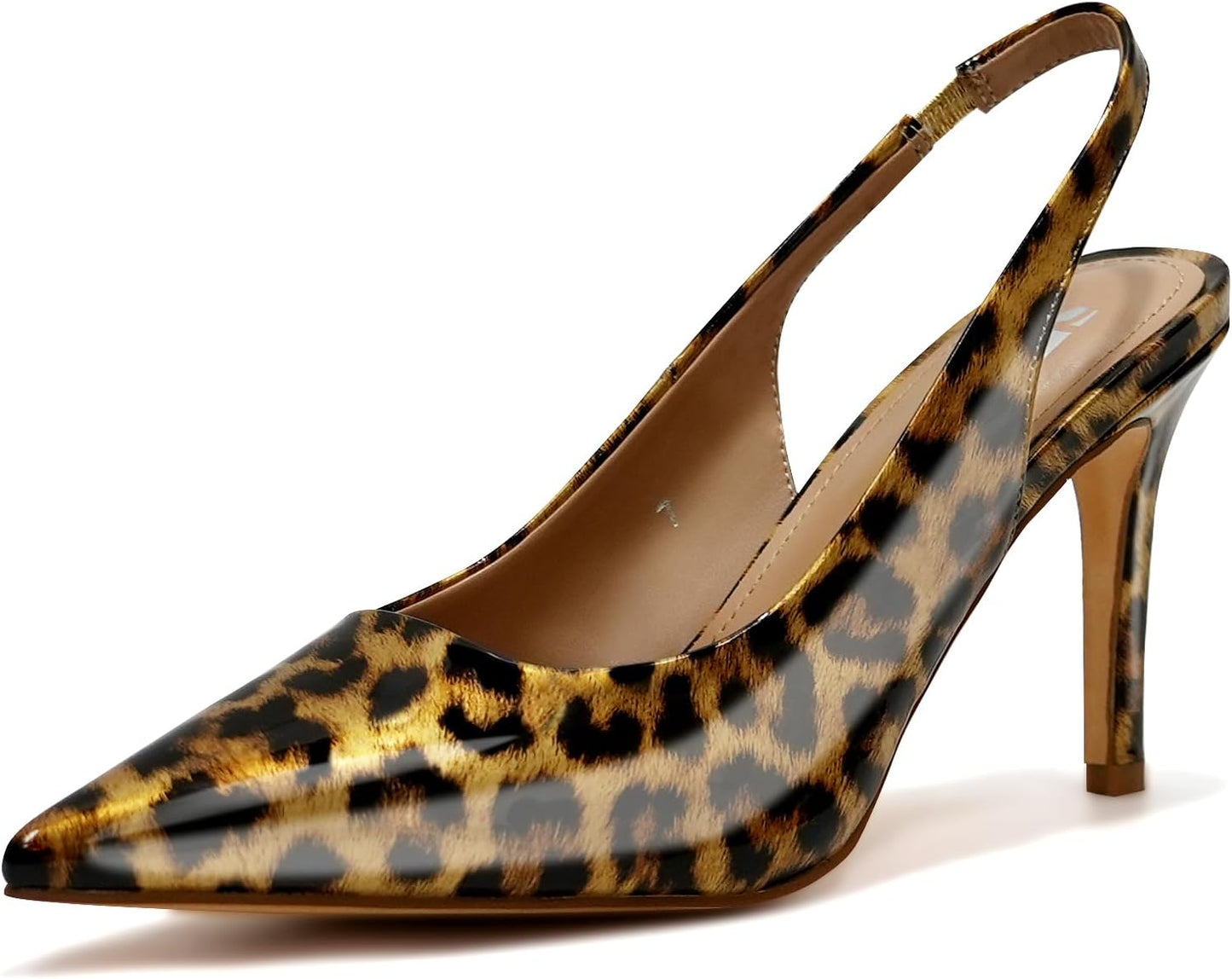 Slingback Heels for Women with Pointed Toe and Stiletto Design