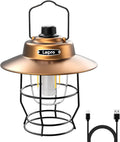 Vintage LED Camping Lantern Rechargeable - Retro Dimmable Tent Light