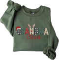Festive Women's Sweatshirt with Custom Christmas Claus Embroidery
