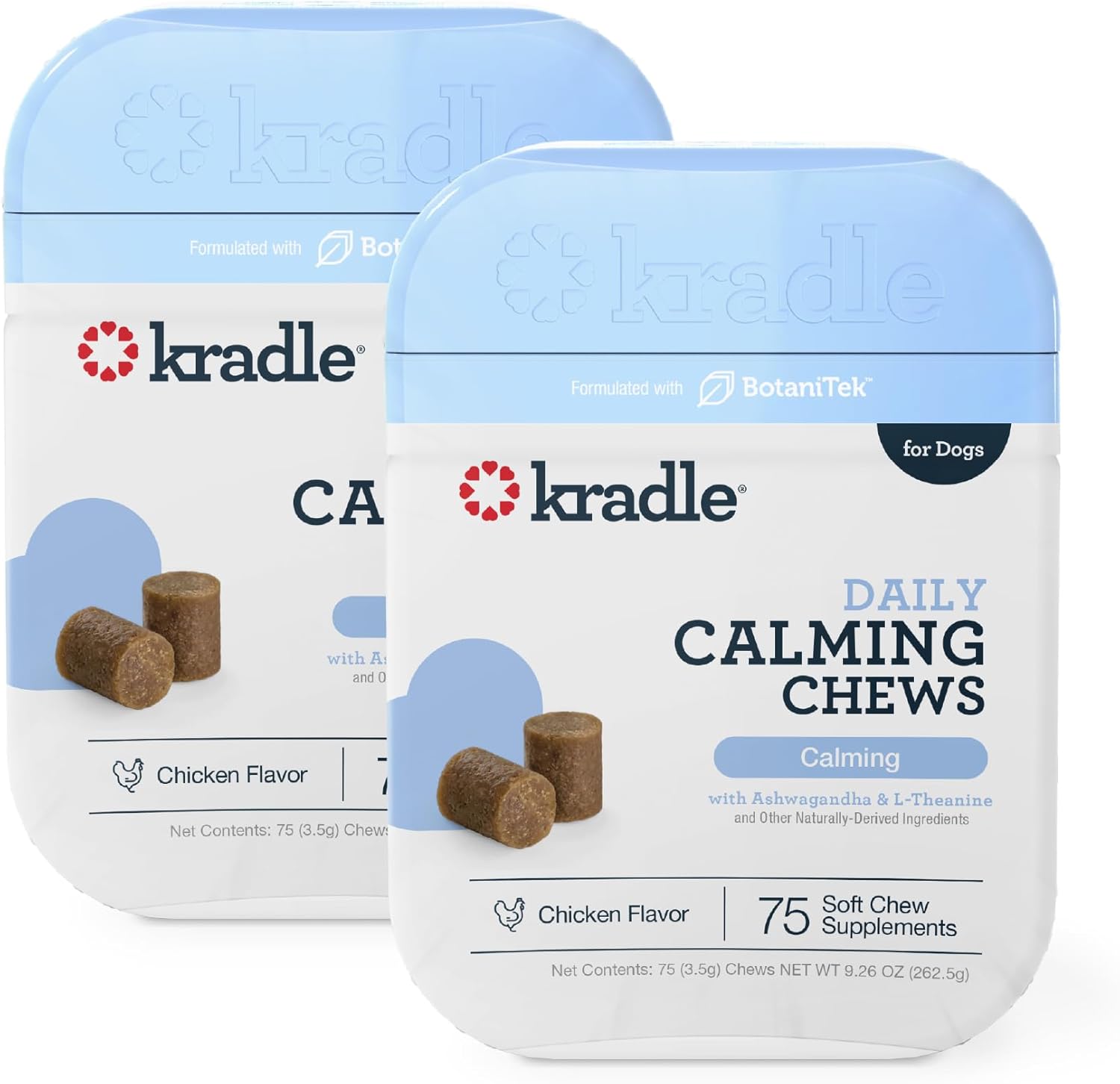 Kradle Calming Chews for Dogs - Natural Stress Relief Treats