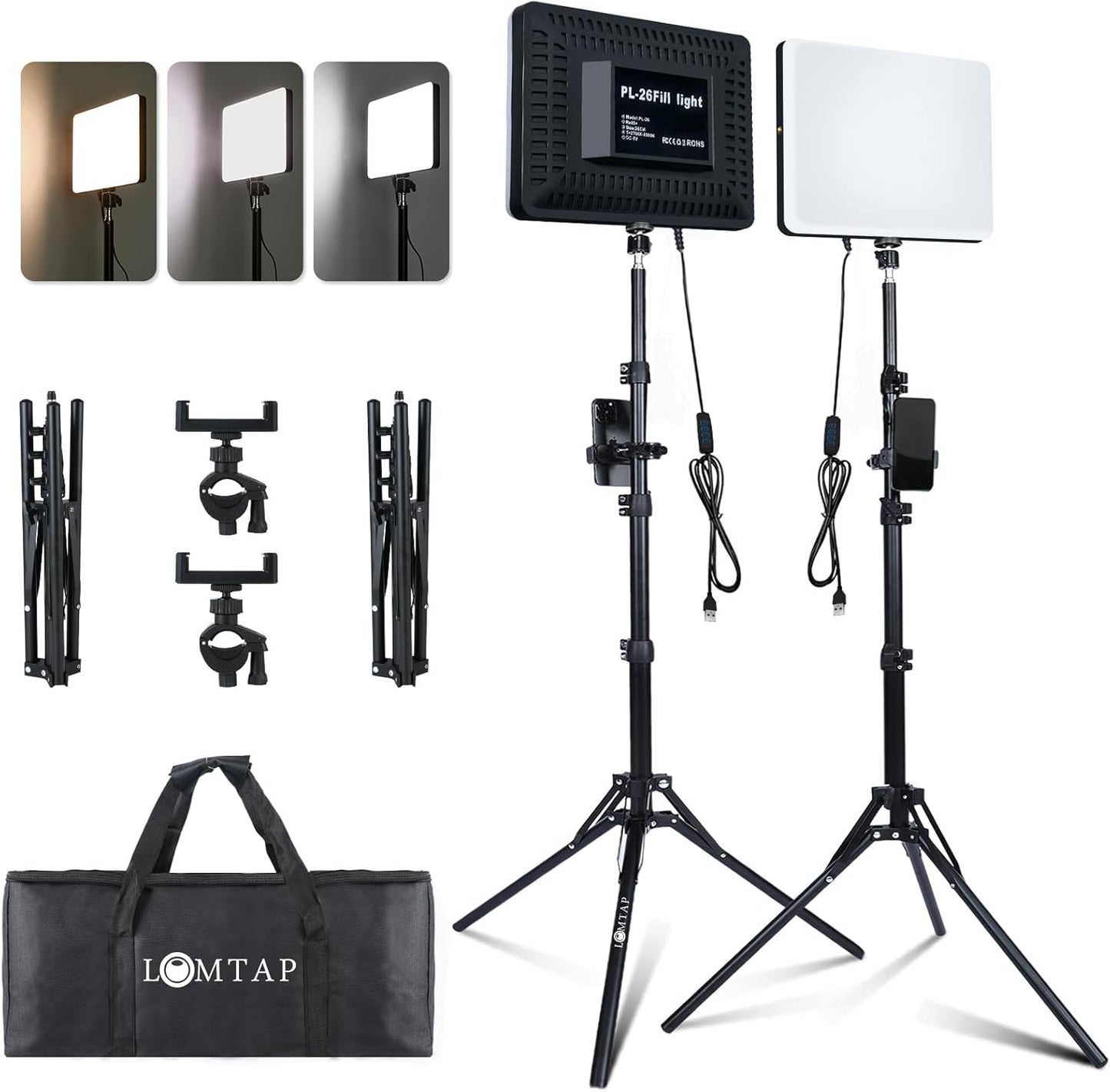 Professional Studio Lights for Video Recording and Photography
