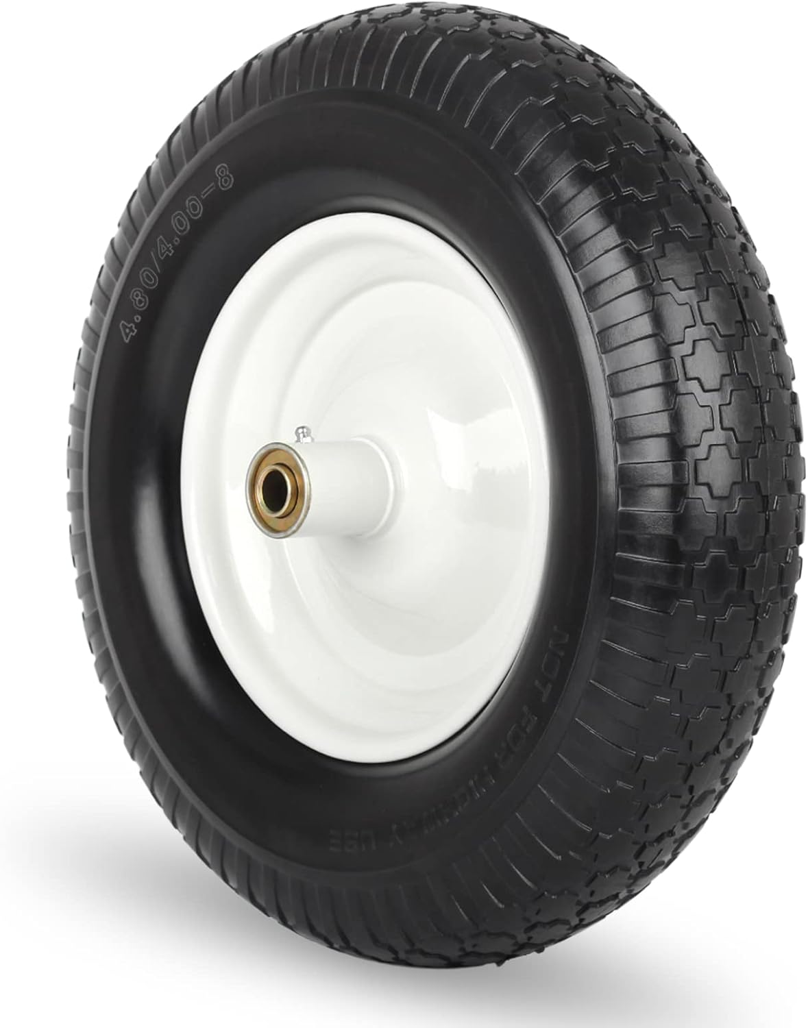 4.80/4.00-8 Flat-Free Tire and Wheel for Wheelbarrow Use