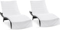 Las Rayas Chaise Lounge Cover Pack of 2 - Oversized Terry Towel Covers