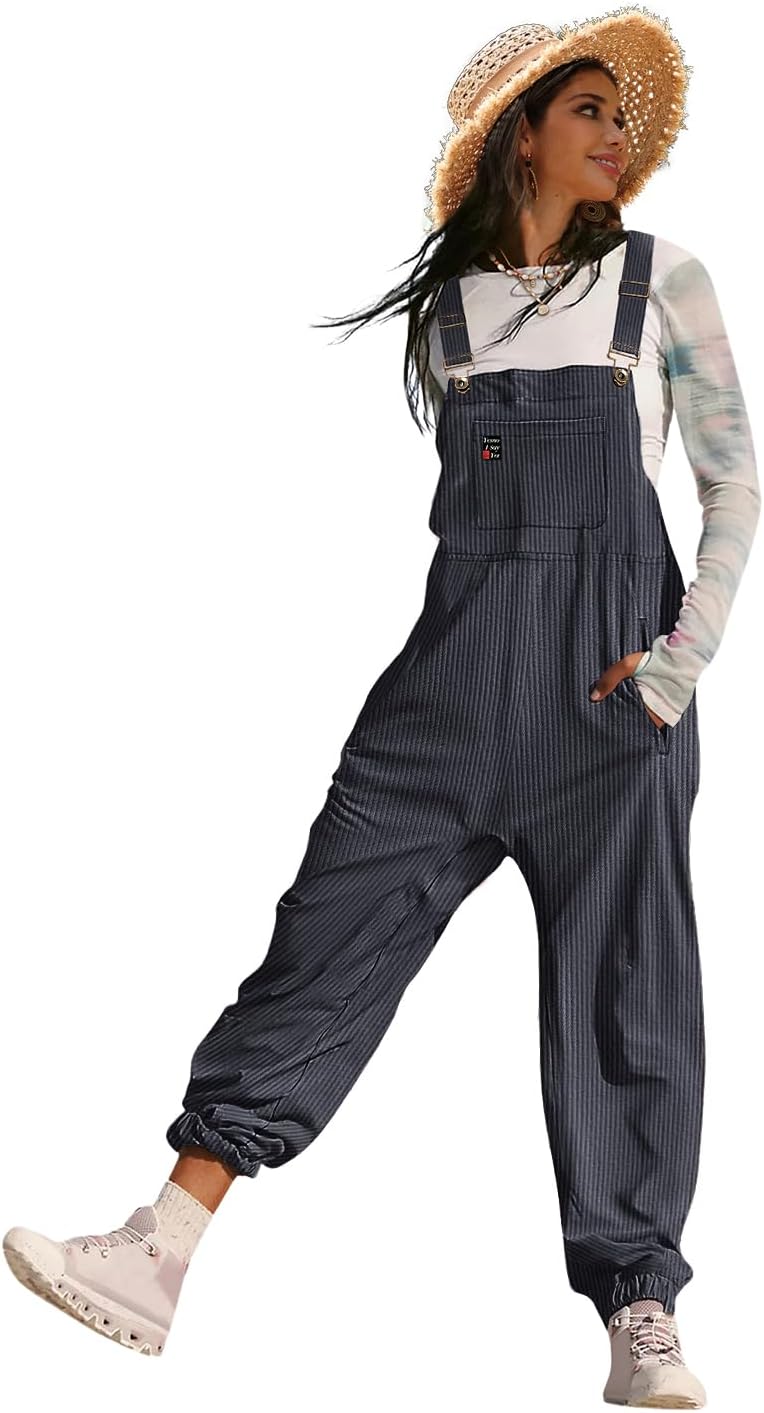 YESNO Women's Casual Corduroy Overalls for Stylish Comfort
