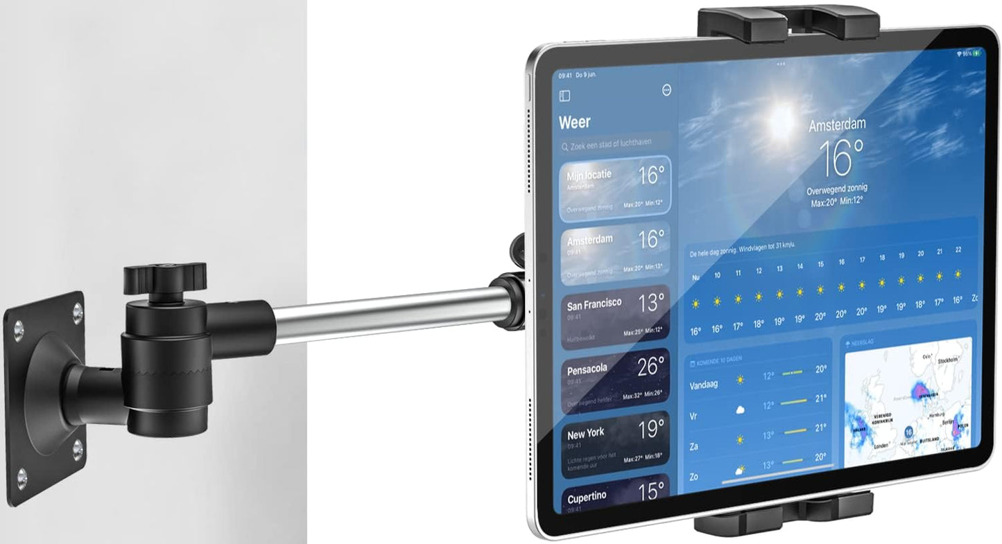 woleyi Tablet Holder for Wall Mount - Heavy Duty 360 Rotating Arm