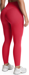 High Waisted Workout Leggings for Women - Tummy Control V Hip Fit Yoga