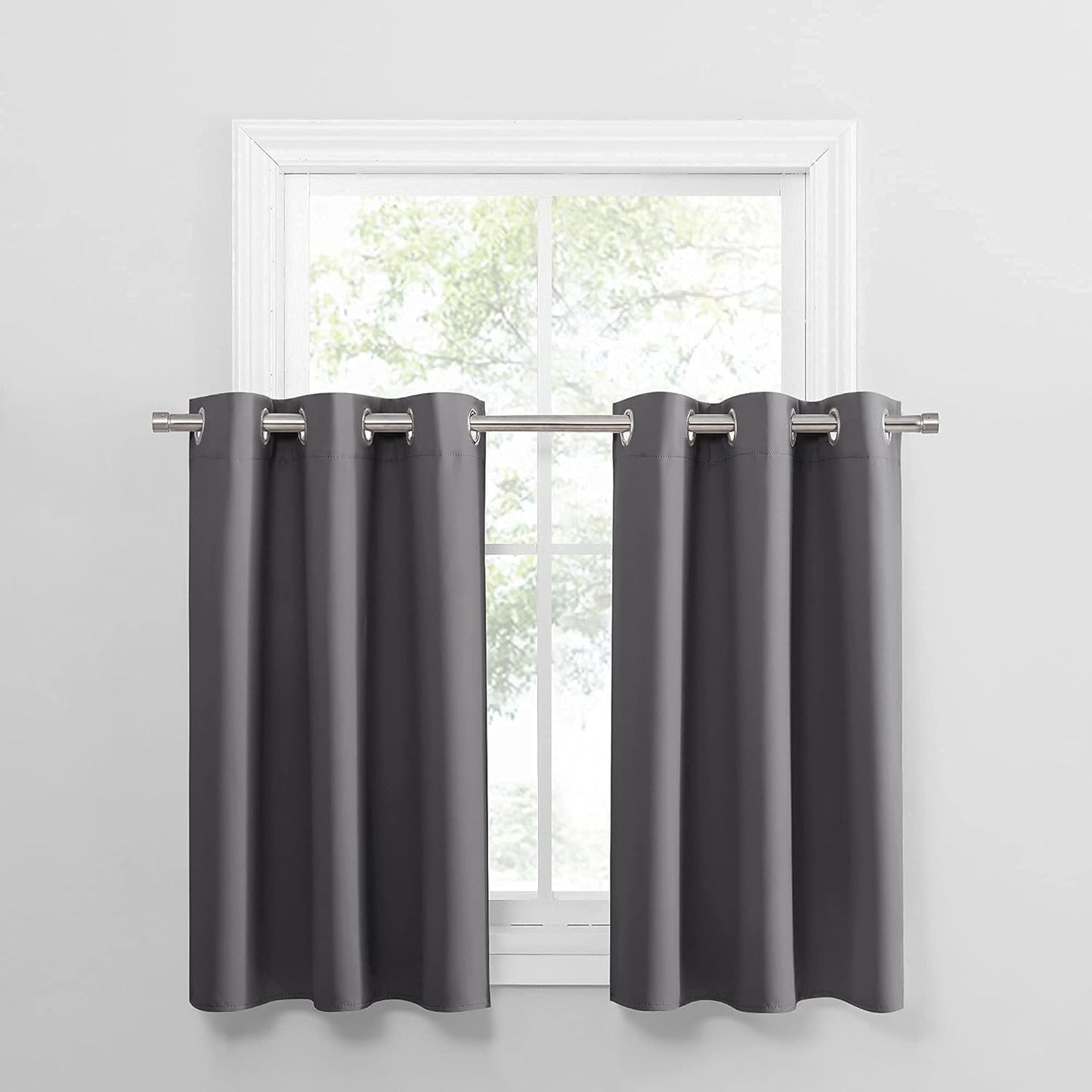 Thermal Insulated Kitchen Curtains - Set of 2
