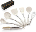 Premium White Silicone Cooking Utensils Set - Durable Heat-Resistant