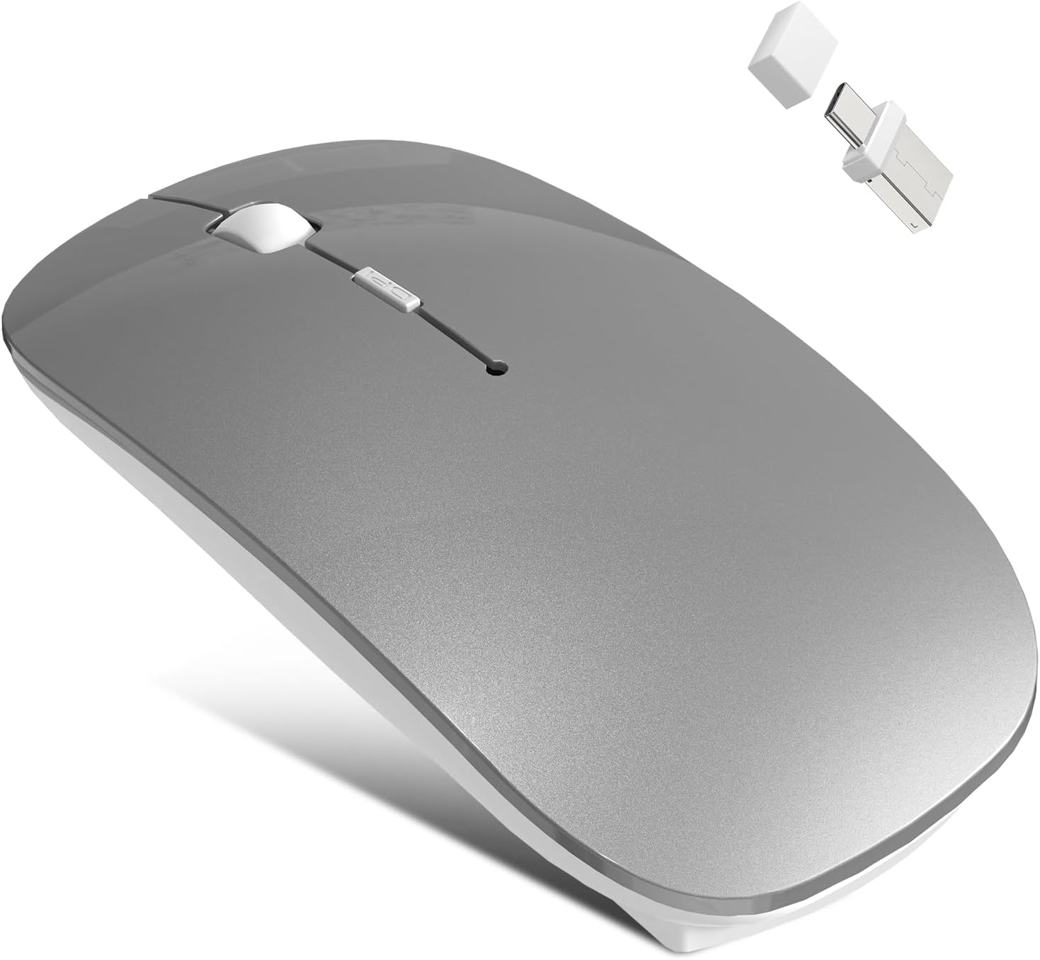 Silent Rechargeable Bluetooth Mouse by Azmall - Tri-Mode Switch
