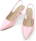 JENN ARDOR Slingback Heels for Women - Stable Kitten Pumps
