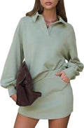 Women Two Piece Polo Sweatshirt Skorts Set 2025 - Comfortable Fall