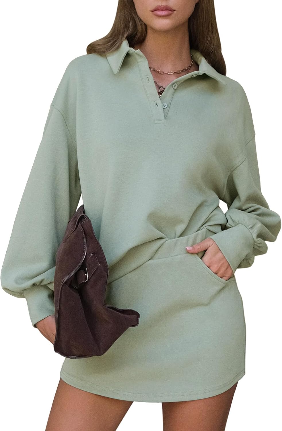 EXLURA Women Two Piece Sets for Casual Fall Workout Style