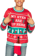 Mens Ugly Christmas Sweater - Colorful Funny Holiday Pullover