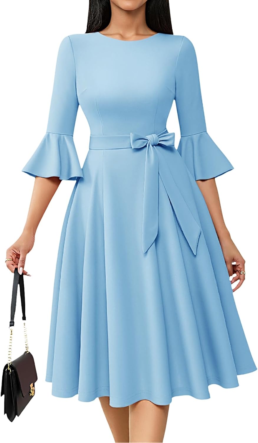 HomRain Women's Vintage Evening Dress for Weddings and Parties