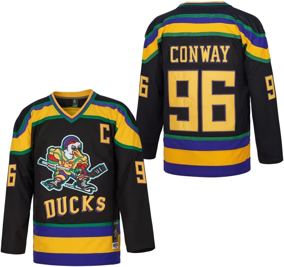 D-5 Youth Mighty Ducks Jersey #96 Conway #99 Banks for Kids