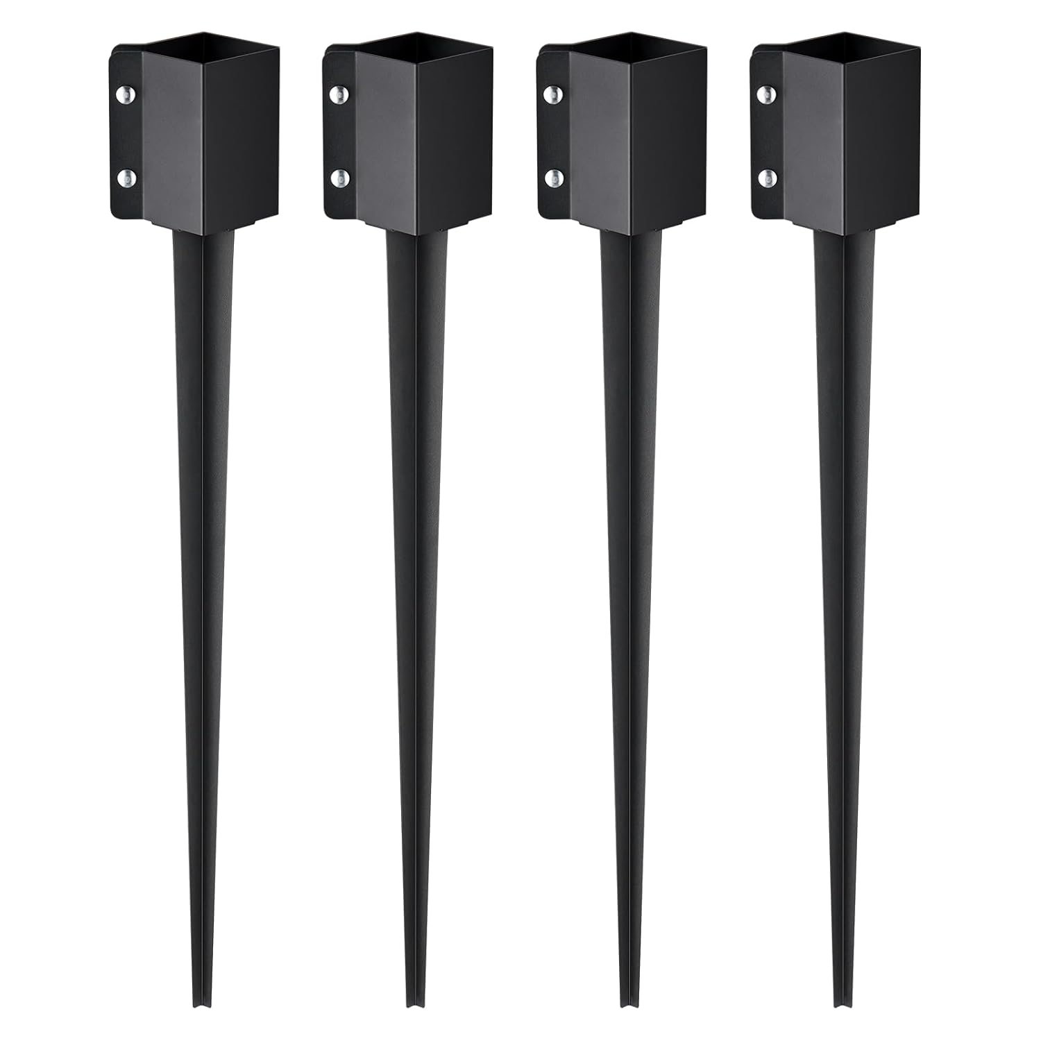 VEVOR Ground Spike for Fence Post, Durable Metal 4-Pack