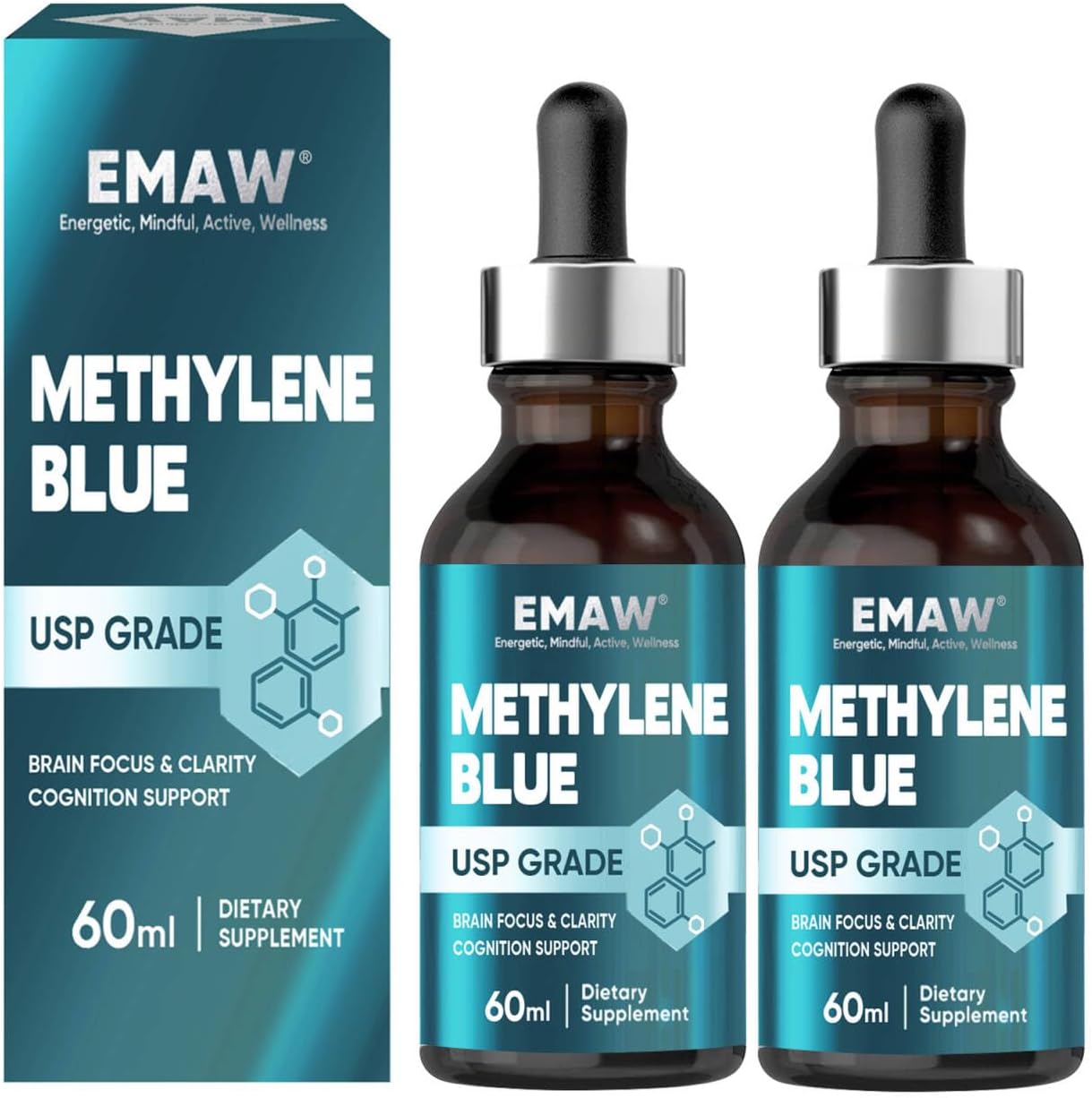 Methylene Blue Drops for Enhanced Cognitive Health & Vitality