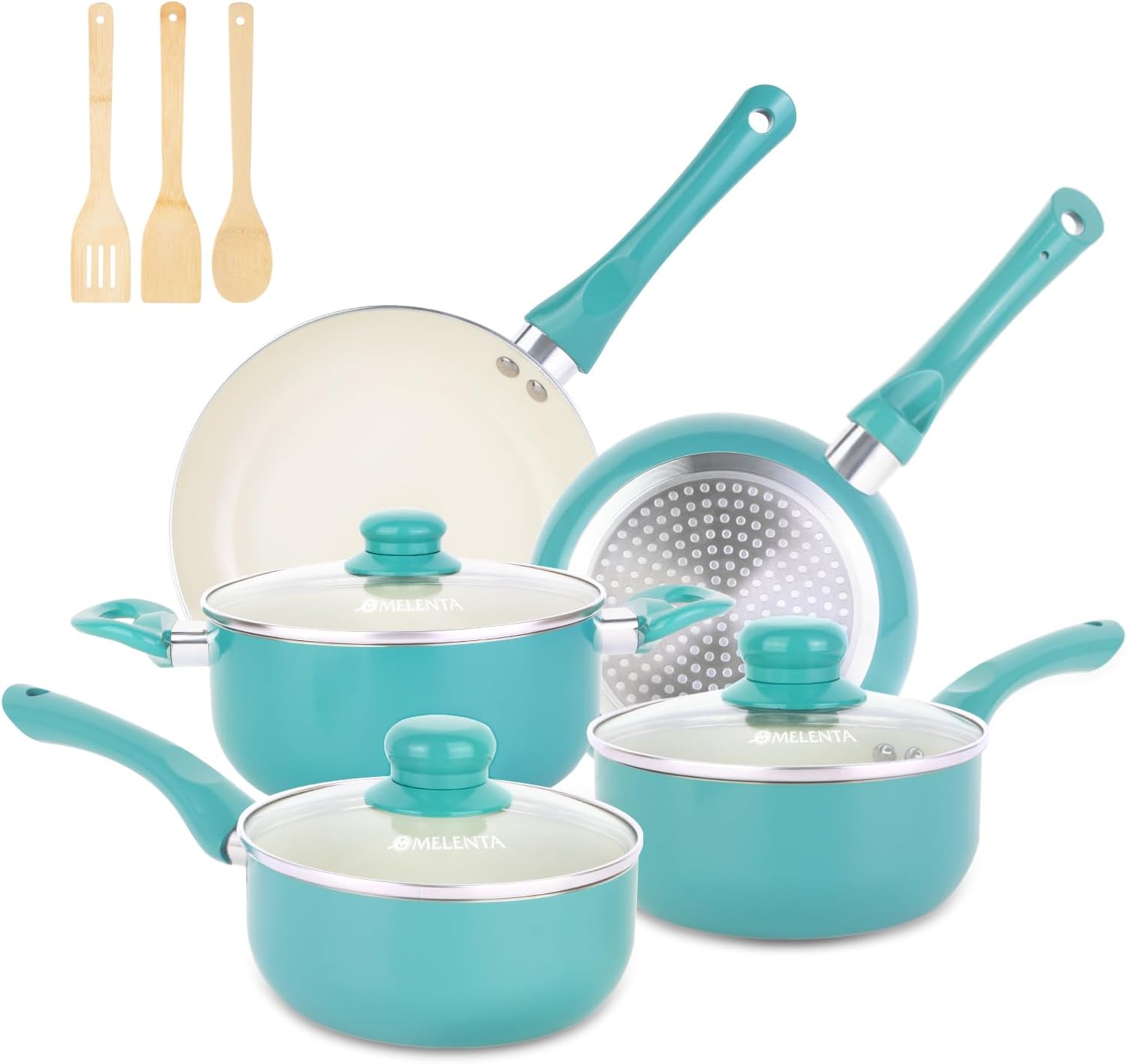 Nonstick Pots and Pans Set, 11pcs Induction Cookware Set