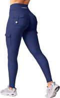 CoreFlex Workout Cargo Leggings for Women - Scrunch Butt Lift Pockets