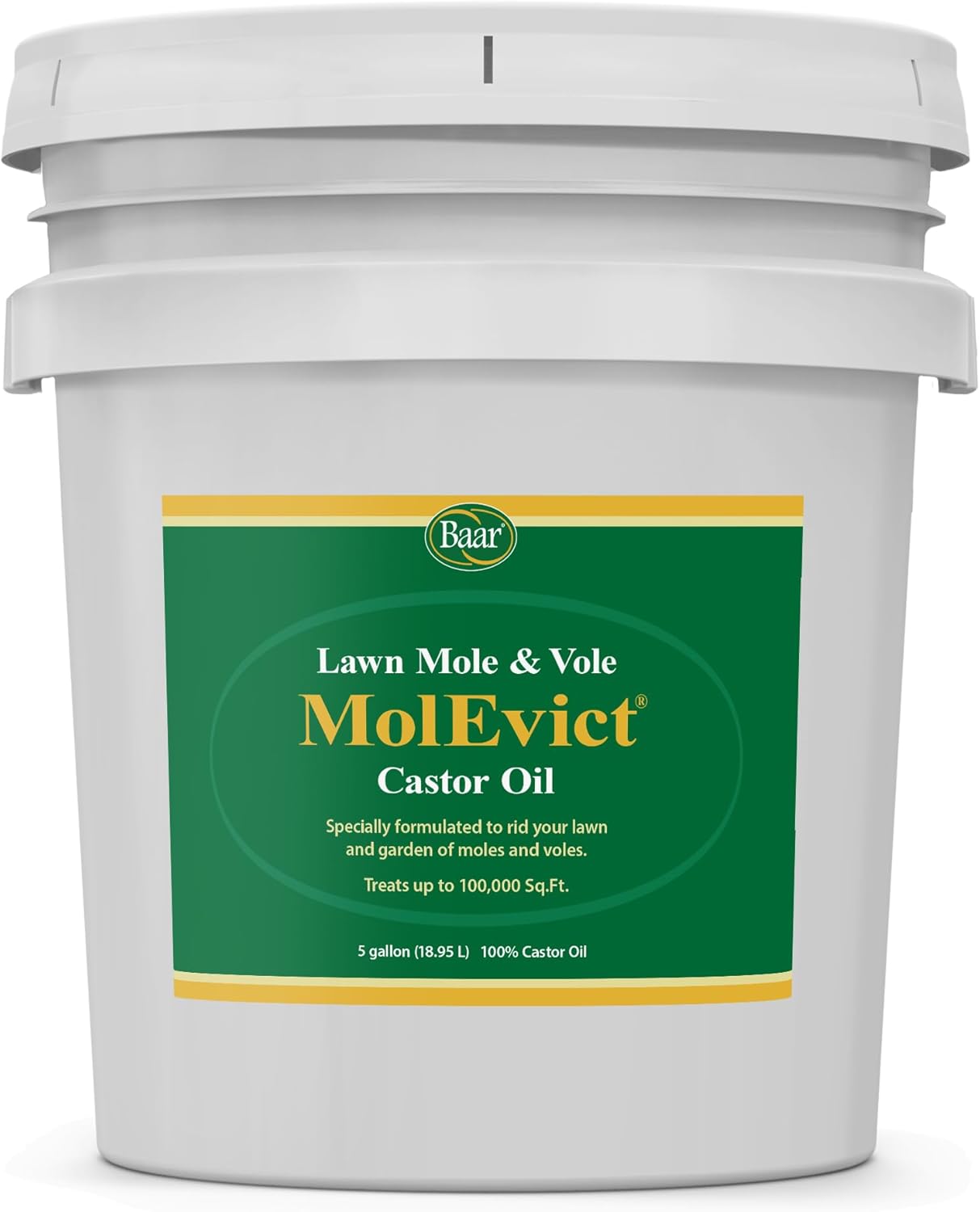MolEvict Lawn Mole Castor Oil - Effective Repellent for Gardens