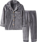 BANGSAUR Kids' Clothing Set: Cozy Coral Fleece Pajamas