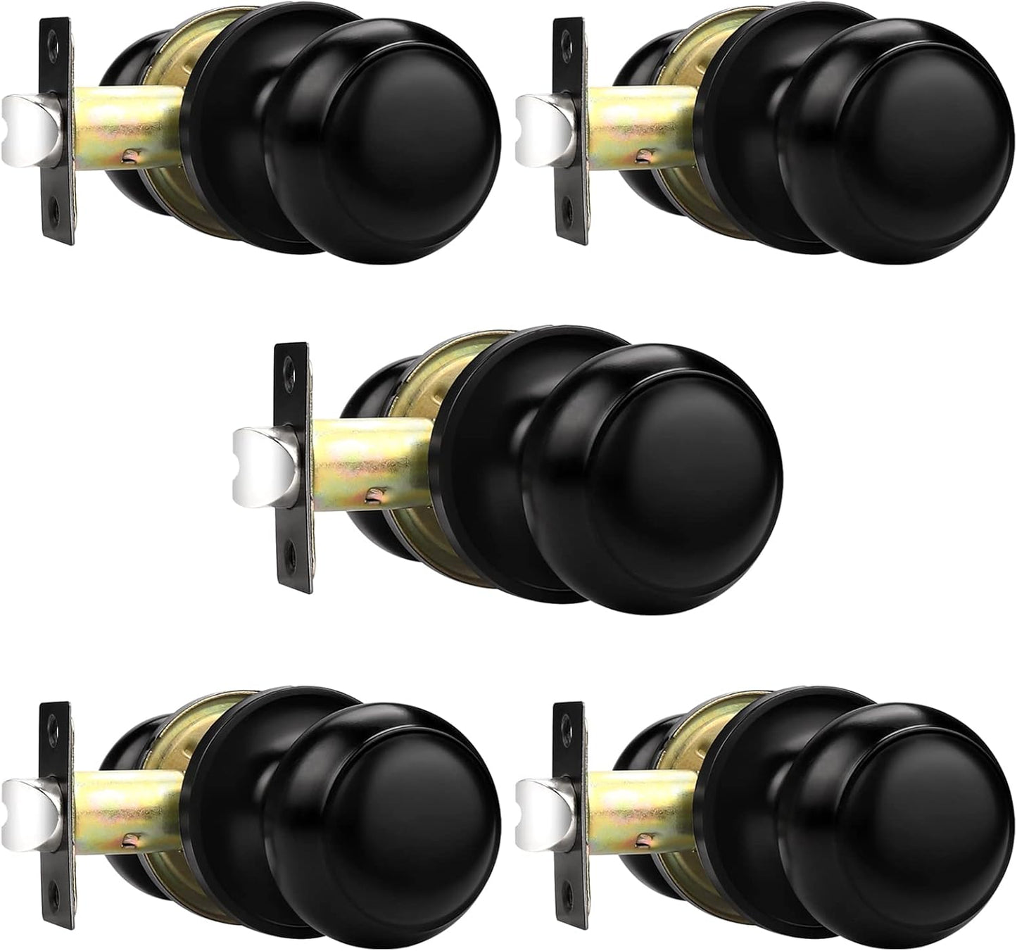 Probrico Passage Interior Door Knobs for Hall and Closet Use