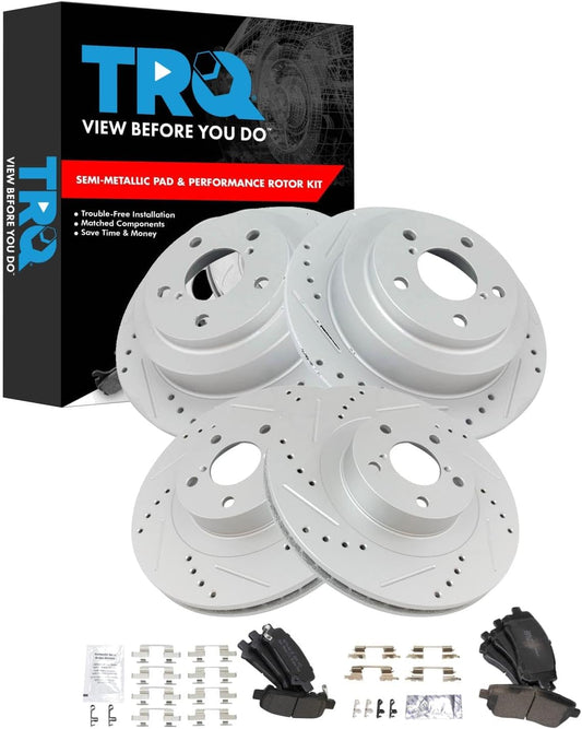 TRQ Performance Brake Pad & Rotor Kit for Subaru Impreza