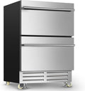 24 Inch Dual Drawer Fridge Under Counter - Outdoor Beverage Cooler