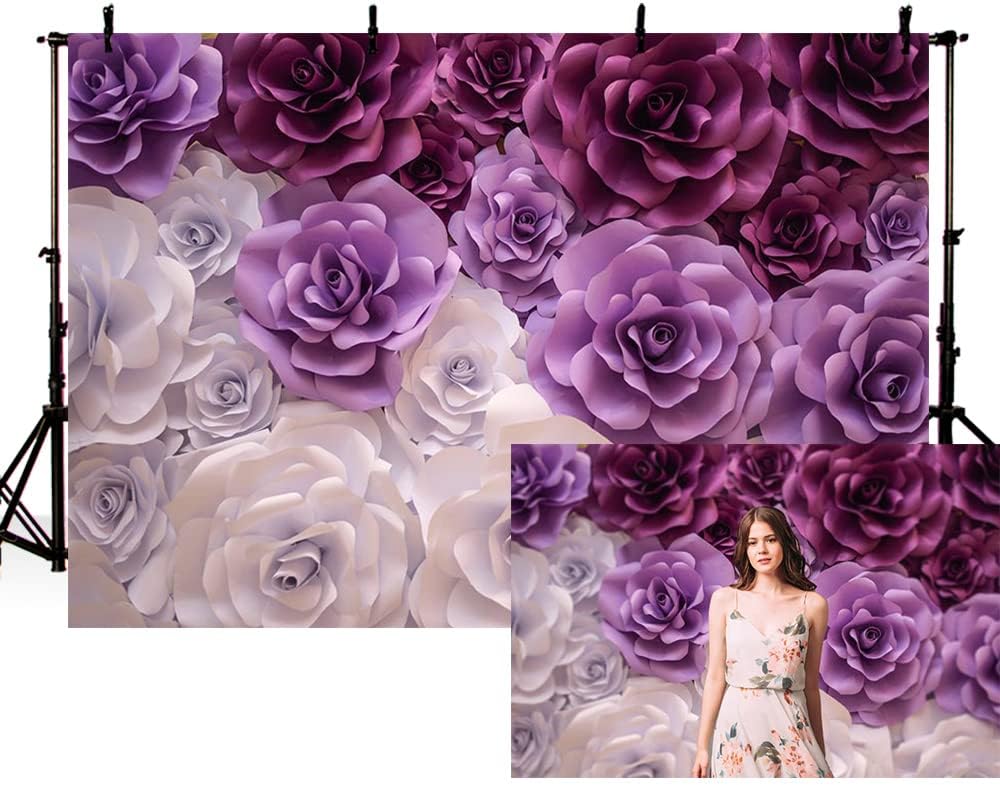 10x7ft Rose Flower Photography Background for Portraits & Parties