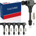 Ignition Coil UF401 and NGK4469 Spark Plug Set for Nissan Infiniti