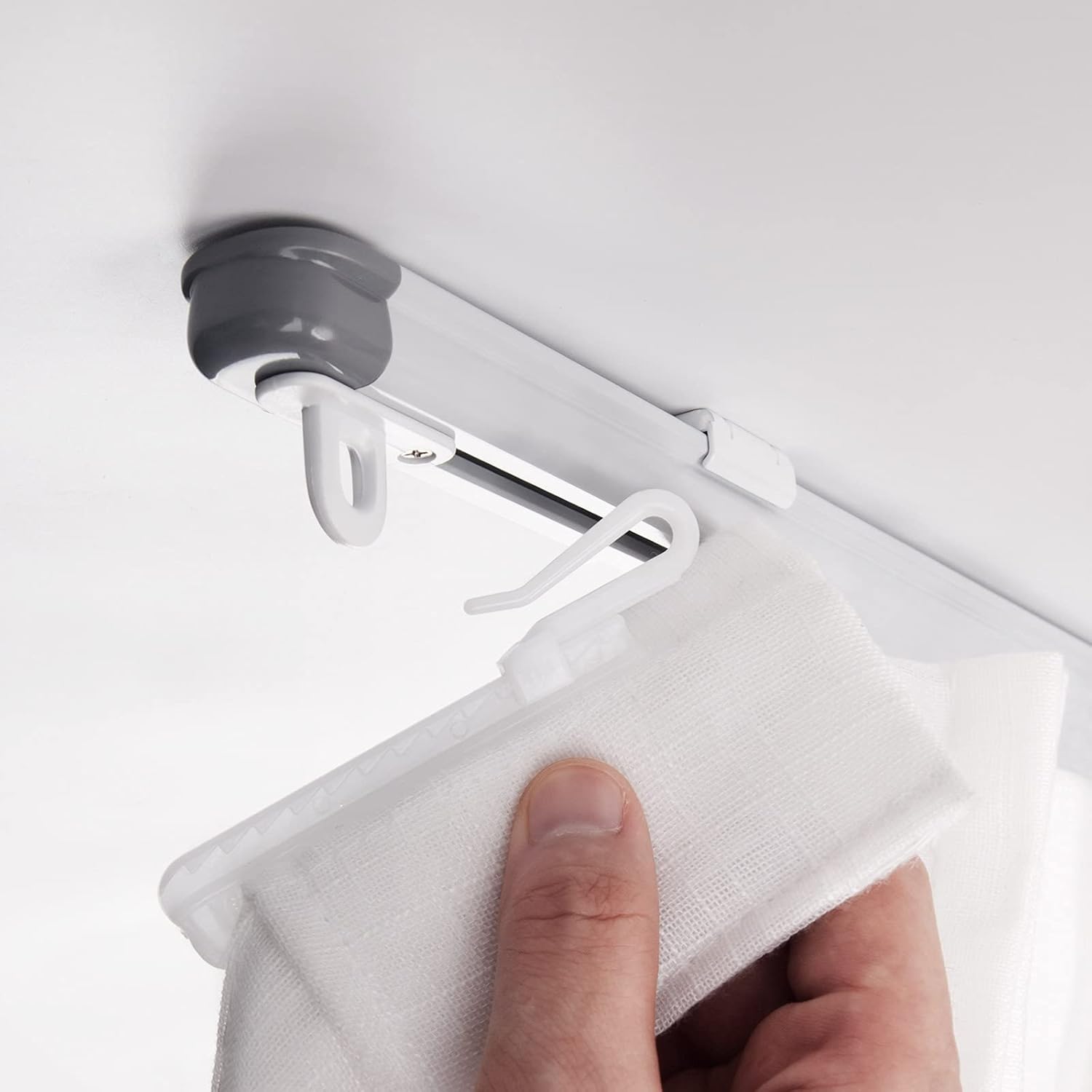 ZSTARR Retractable Ceiling Curtain Track - Versatile 51''-94'' Solution!