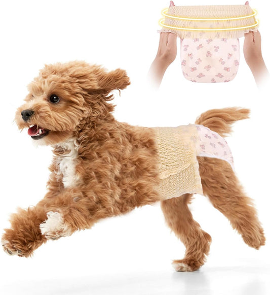 Super Absorbent Female Dog Diapers XL - Leak-Proof & Stretchy Waist
